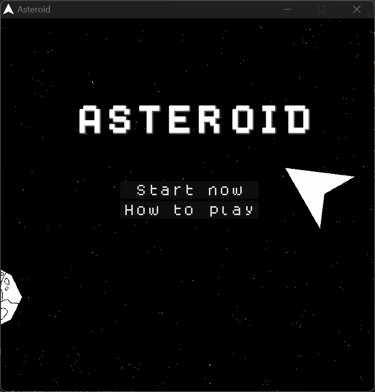 Asteroid project in Godot