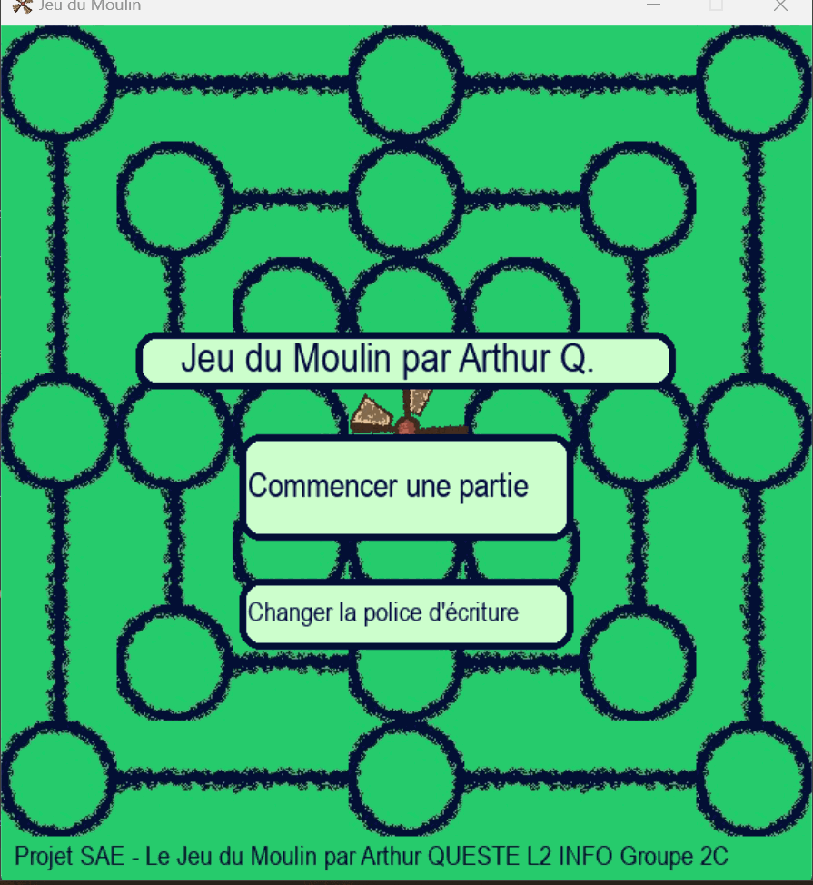 Jeu du Moulin project in Python using Pygame