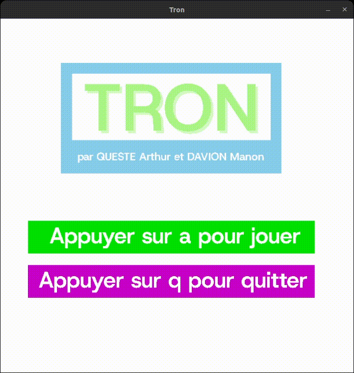Tron project in C using SDL